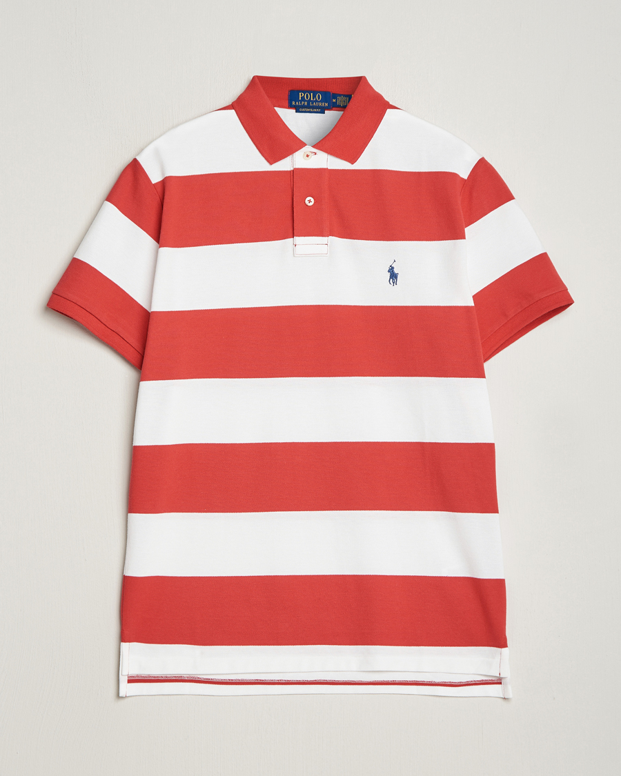 Herre | Pikéer | Polo Ralph Lauren | Barstriped Polo Post Red/White