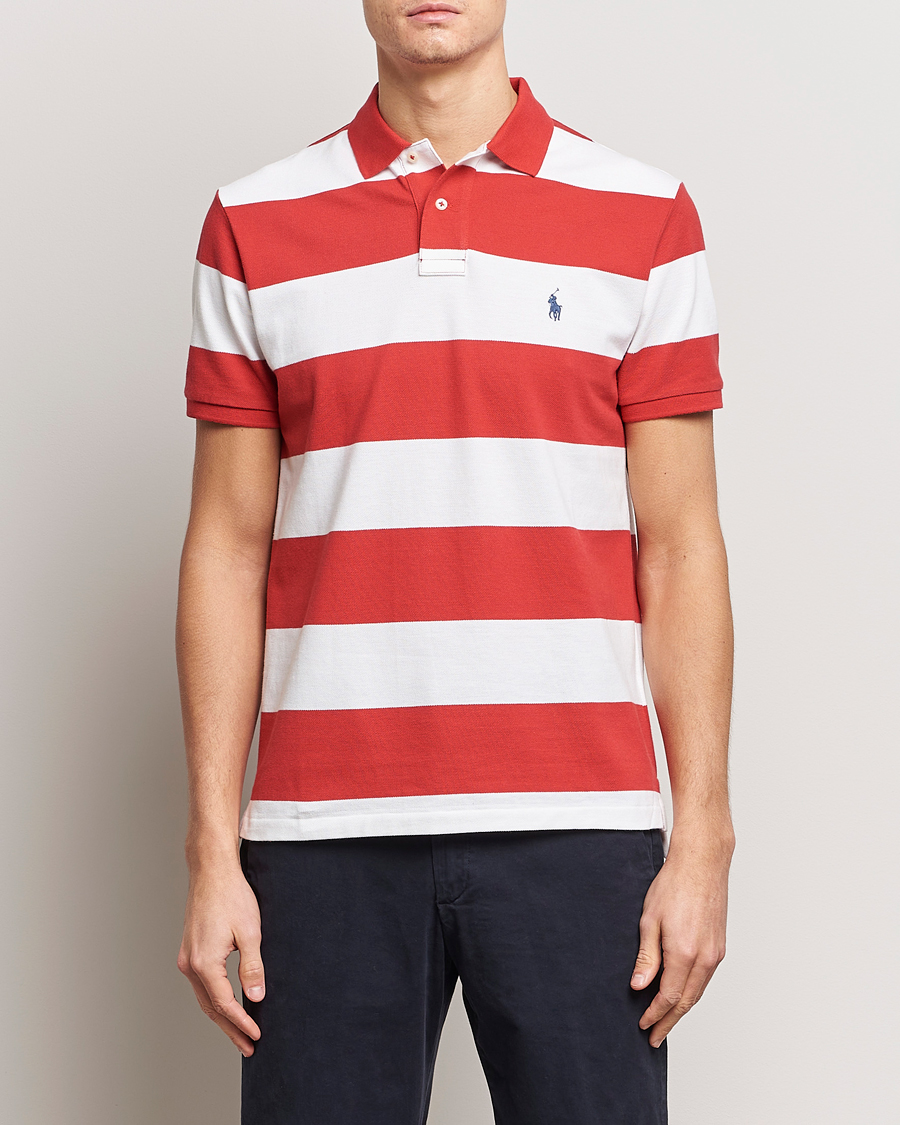 Herre | Salg | Polo Ralph Lauren | Barstriped Polo Post Red/White