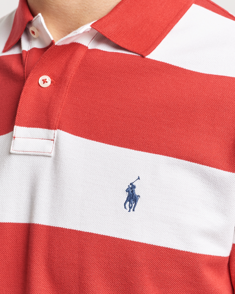Herre | Pikéer | Polo Ralph Lauren | Barstriped Polo Post Red/White