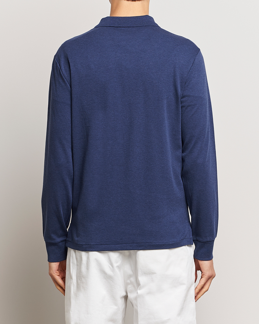 Herre | Gensere | Polo Ralph Lauren | Long Sleeve Polo Shirt Navy Heather