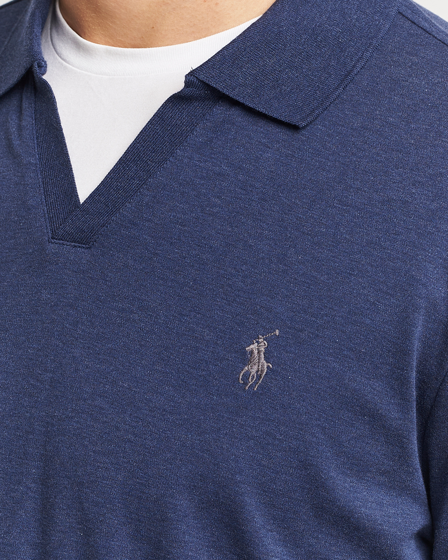 Herre | Gensere | Polo Ralph Lauren | Long Sleeve Polo Shirt Navy Heather
