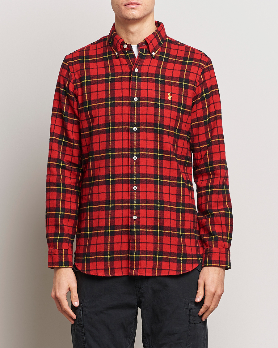 Herre | Flanellskjorter | Polo Ralph Lauren | Lunar New Year Flannel Checked Shirt Red/Black