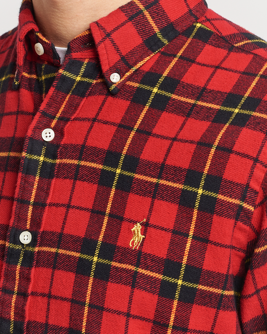 Herre | Skjorter | Polo Ralph Lauren | Lunar New Year Flannel Checked Shirt Red/Black
