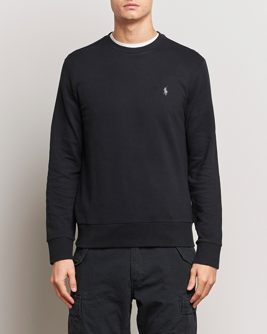 Herre | Klær | Polo Ralph Lauren | Double Knitted Jersey Sweatshirt Black