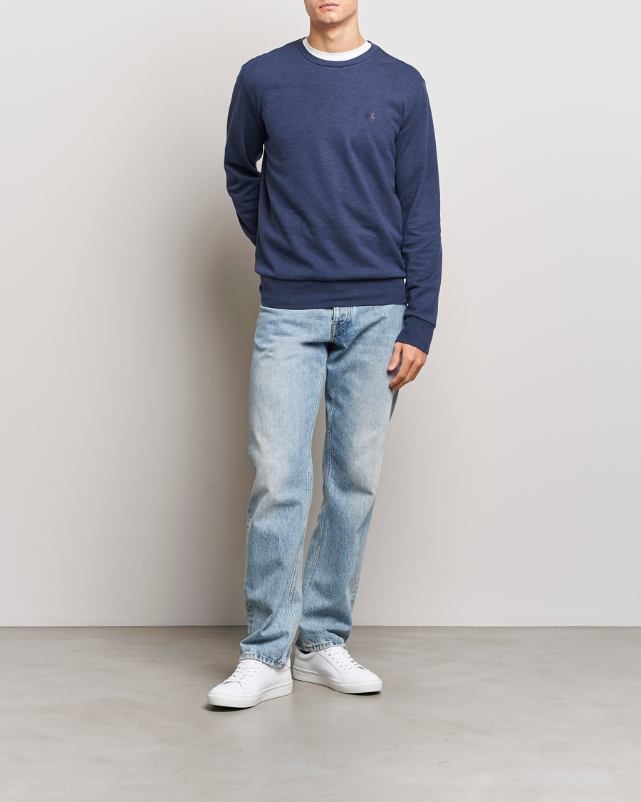 Herre | Gensere | Polo Ralph Lauren | Double Knitted Jersey Sweatshirt Navy Heather