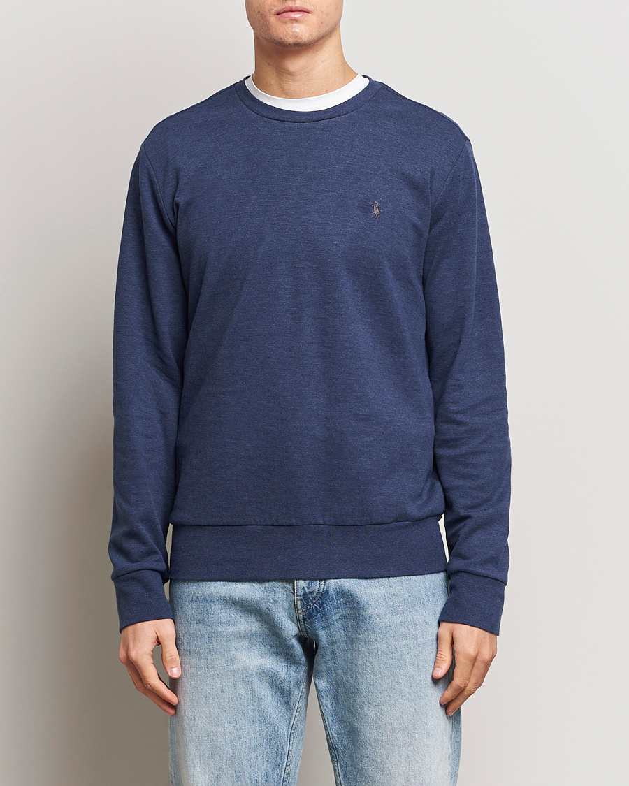 Herre | Gensere | Polo Ralph Lauren | Double Knitted Jersey Sweatshirt Navy Heather