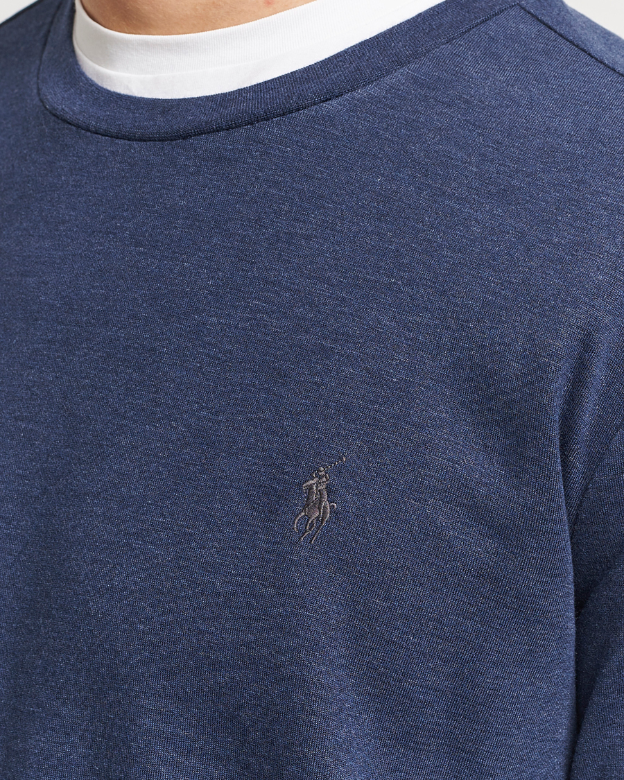 Herre | Gensere | Polo Ralph Lauren | Double Knitted Jersey Sweatshirt Navy Heather