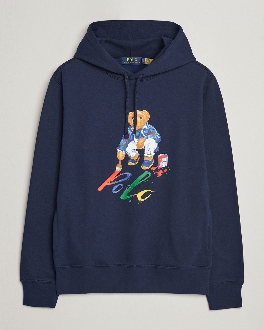 Herre | Gensere | Polo Ralph Lauren | Printed Bear Hoodie Cruise Navy