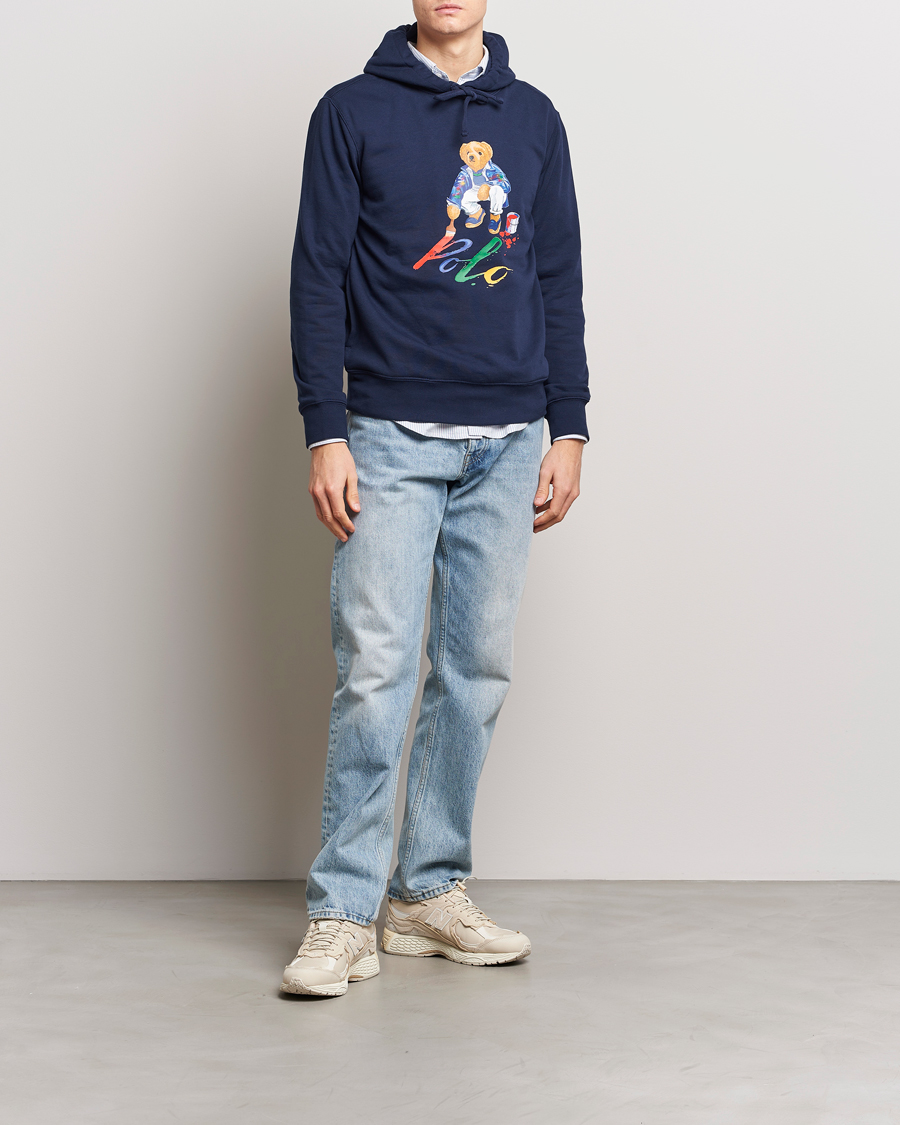Herre | Gensere | Polo Ralph Lauren | Printed Bear Hoodie Cruise Navy