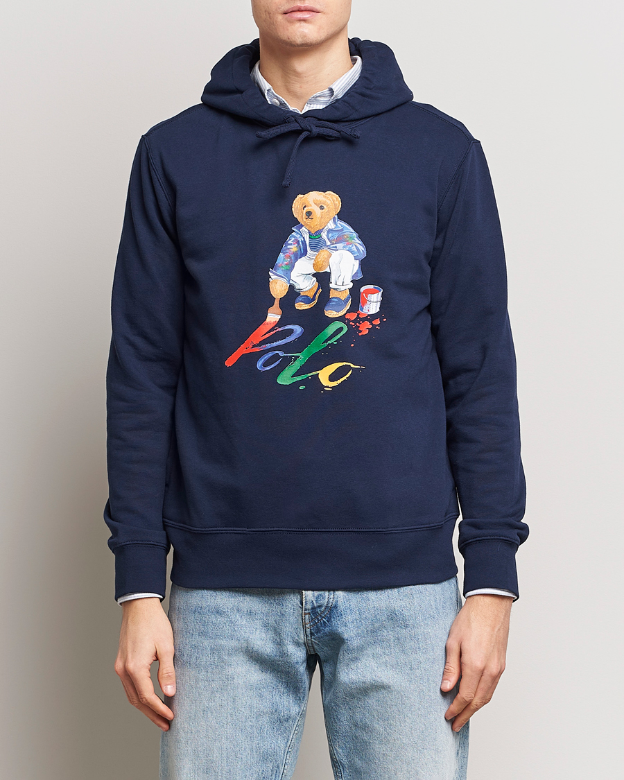 Herre | Gensere | Polo Ralph Lauren | Printed Bear Hoodie Cruise Navy