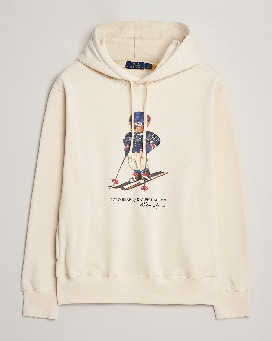 Herre | Gensere | Polo Ralph Lauren | Printed Bear Hoodie Cream