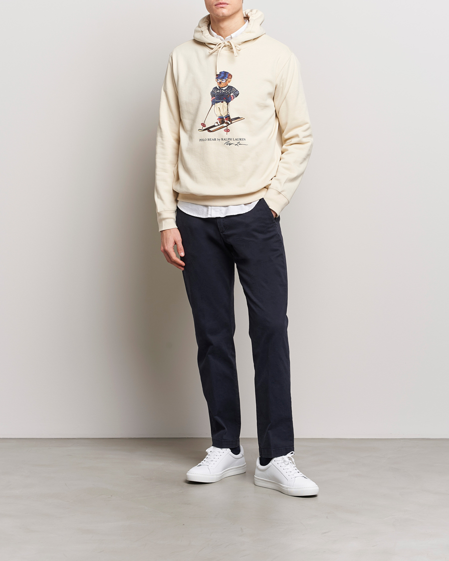 Herre | Gensere | Polo Ralph Lauren | Printed Bear Hoodie Cream