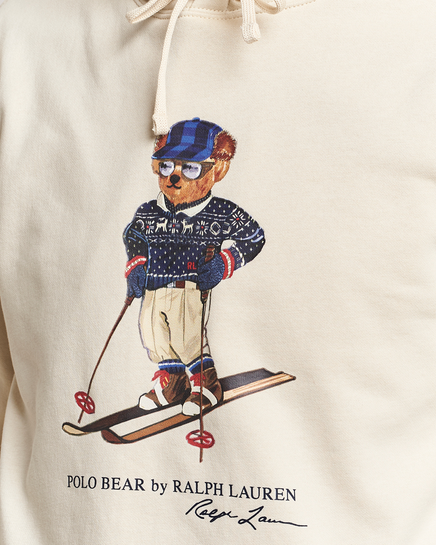 Herre | Gensere | Polo Ralph Lauren | Printed Bear Hoodie Cream