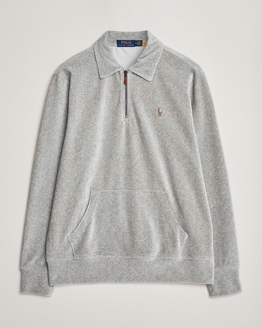 Herre | Gensere | Polo Ralph Lauren | Knit Corduroy Half-Zip Andover Heather
