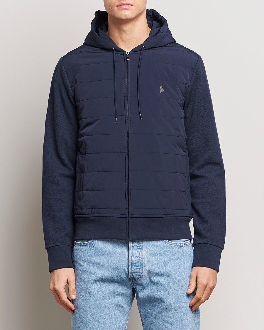 Herre | Gensere | Polo Ralph Lauren | Hybrid Full-Zip Hoodie Aviator Navy