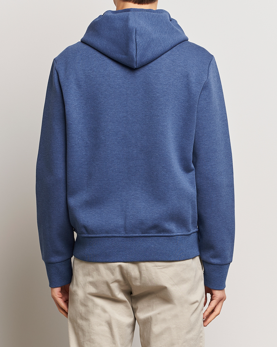 Herre | Gensere | Polo Ralph Lauren | Double Knitted Full-Zip Hoodie Blue Heather