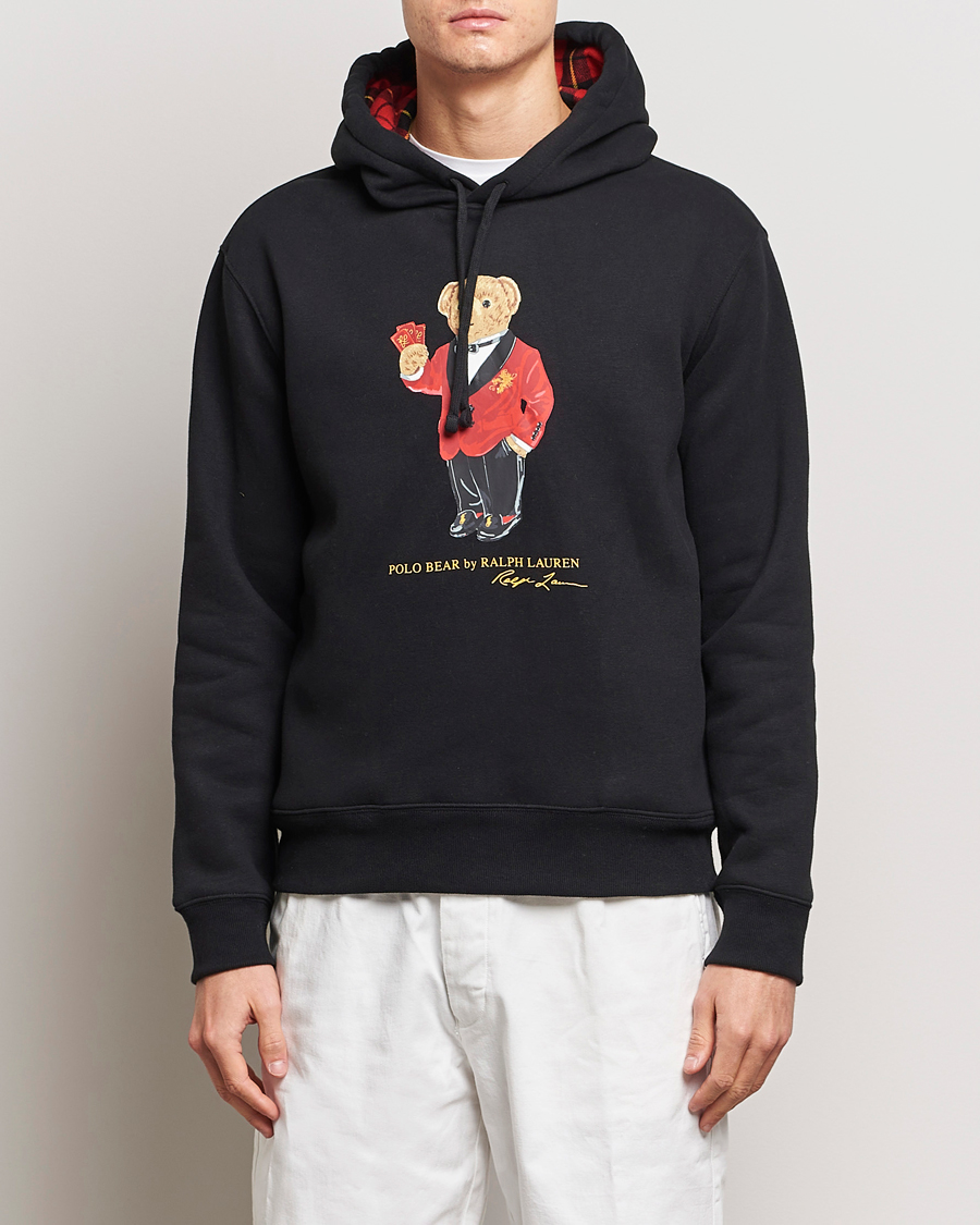 Herre | Hettegensere | Polo Ralph Lauren | Lunar New Year Bear Hoodie Black