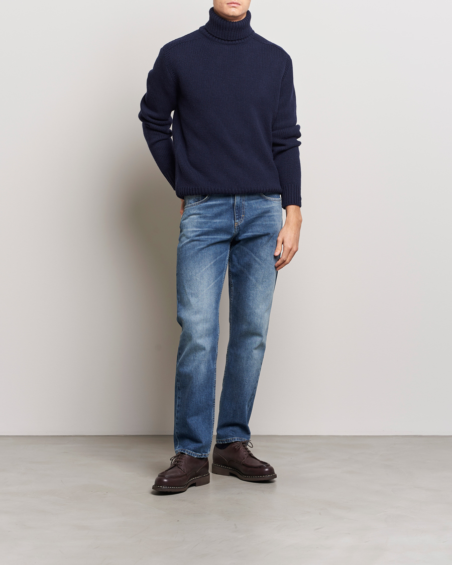 Herre | Gensere | Polo Ralph Lauren | Wool/Cashmere Knitted Rollneck Hunter Navy