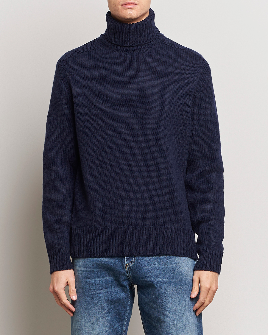 Herre | Salg | Polo Ralph Lauren | Wool/Cashmere Knitted Rollneck Hunter Navy