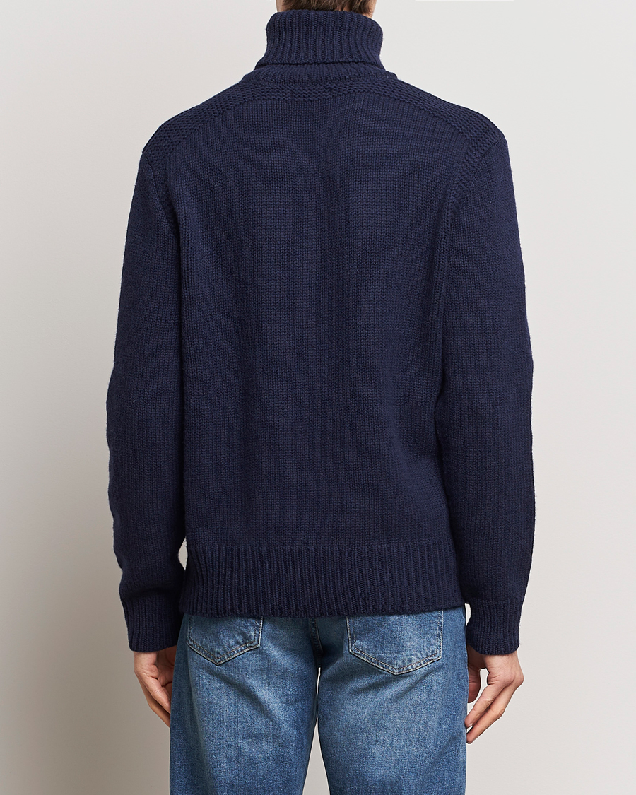 Herre | Gensere | Polo Ralph Lauren | Wool/Cashmere Knitted Rollneck Hunter Navy