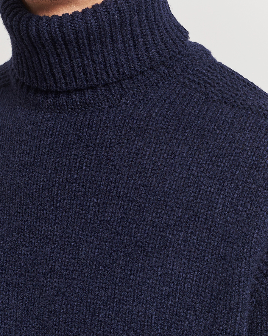 Herre | Gensere | Polo Ralph Lauren | Wool/Cashmere Knitted Rollneck Hunter Navy
