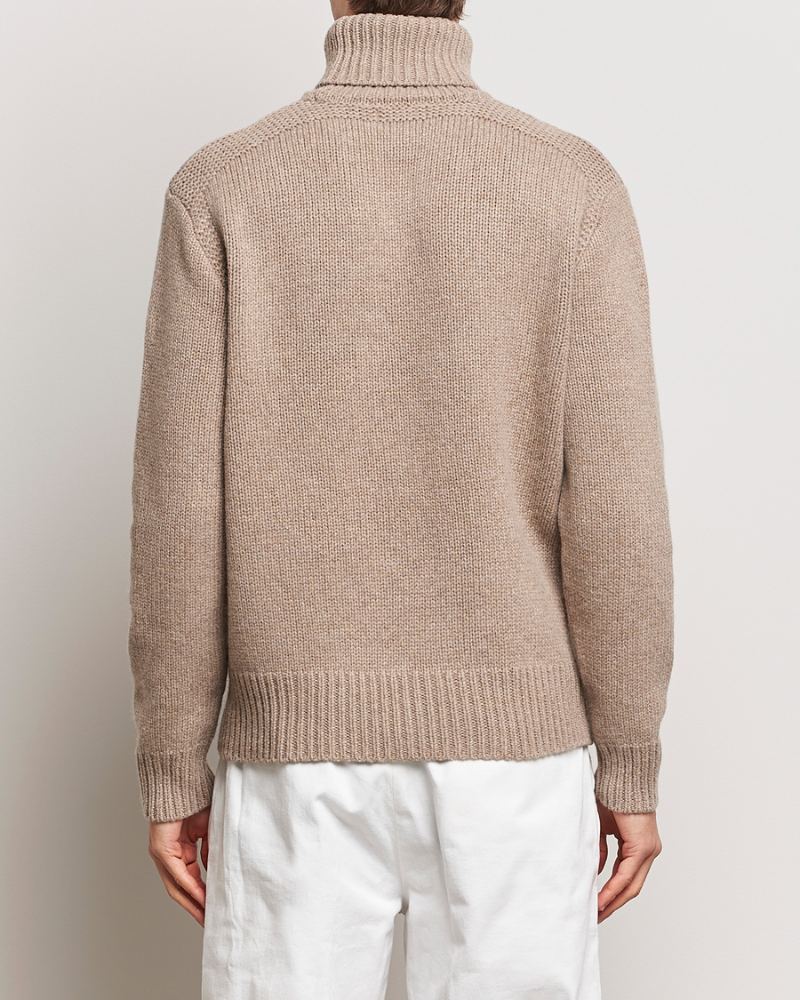 Herre | Gensere | Polo Ralph Lauren | Wool/Cashmere Knitted Rollneck Oak Brown Heather