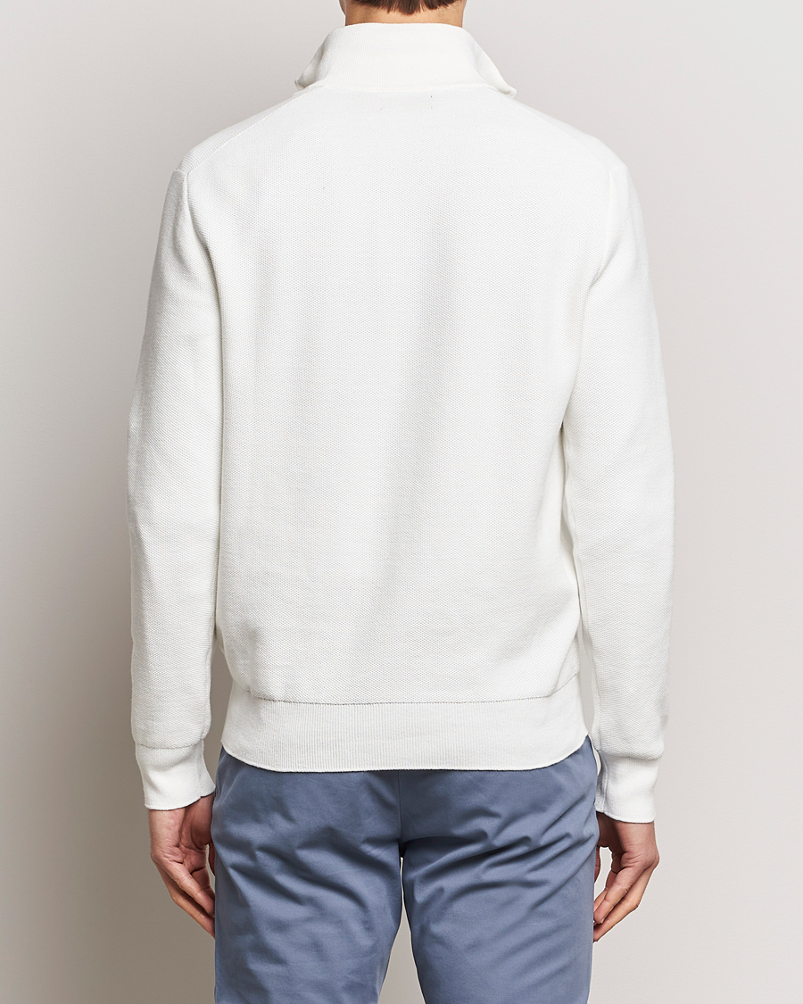 Herre | Gensere | Polo Ralph Lauren | Textured Half Zip Deckwash White