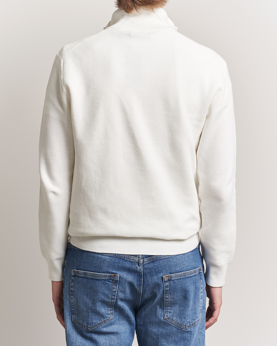 Herre | Gensere | Polo Ralph Lauren | Textured Half Zip Deckwash White