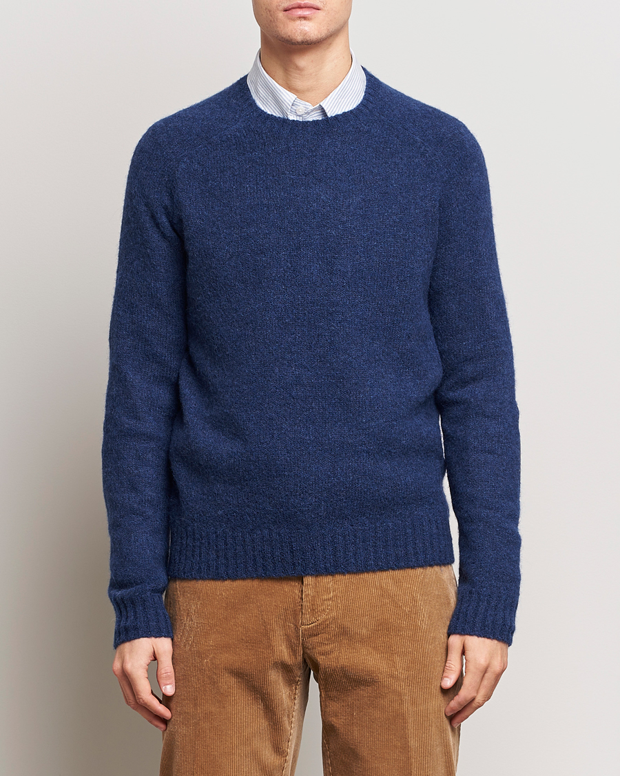 Herre | Salg | Polo Ralph Lauren | Alpaca Knitted Crew Neck Sweater Navy Heather 