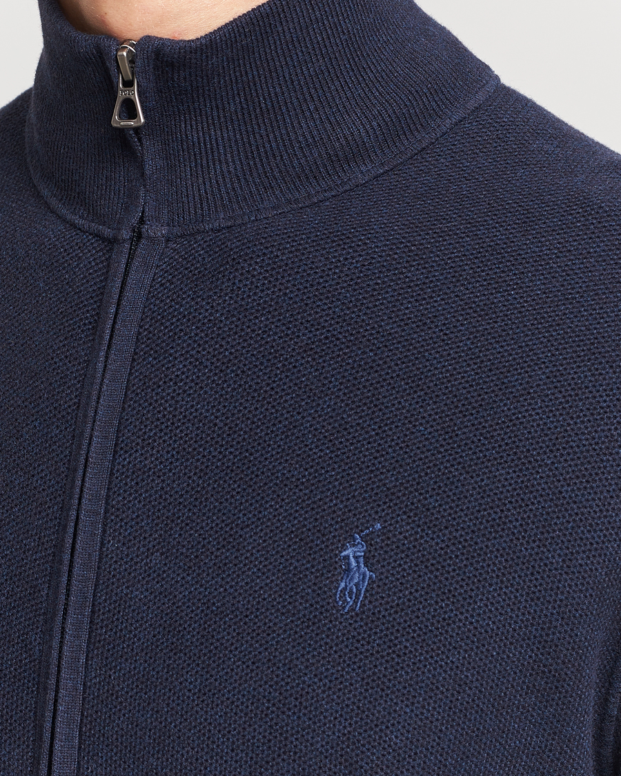 Herre | Gensere | Polo Ralph Lauren | Textured Full-Zip Navy Heather