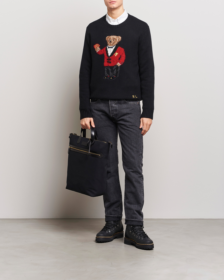 Herre | Gensere | Polo Ralph Lauren | Lunar New Year Wool Knitted Bear Sweater Black
