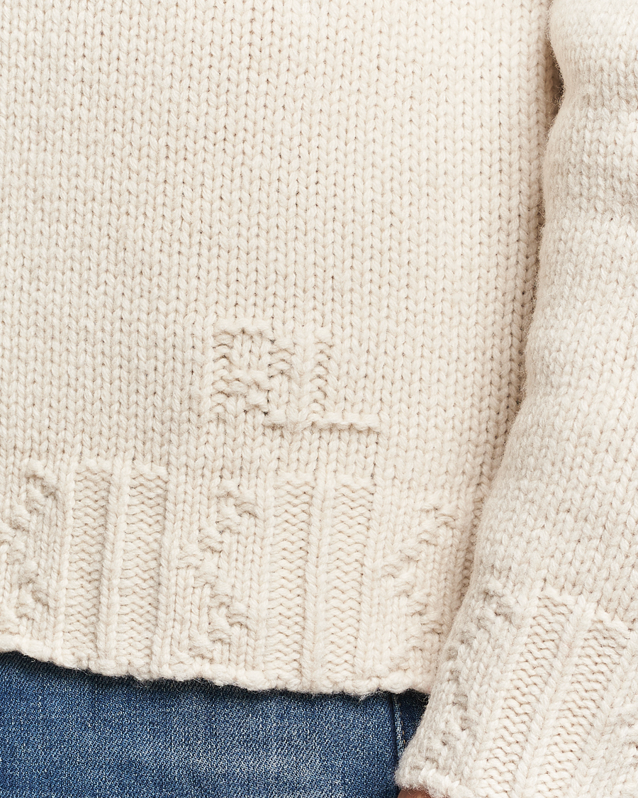 Herre | Gensere | Polo Ralph Lauren | Wool Knitted Aran Rollneck Cream