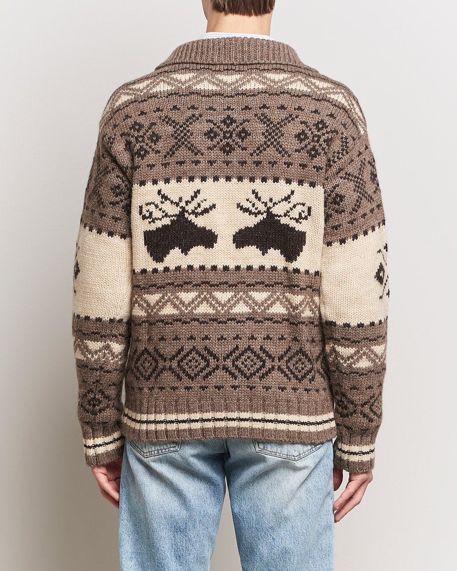 Herre | Gensere | Polo Ralph Lauren | Wool Knitted Half-Zip Sweater Medium Brown