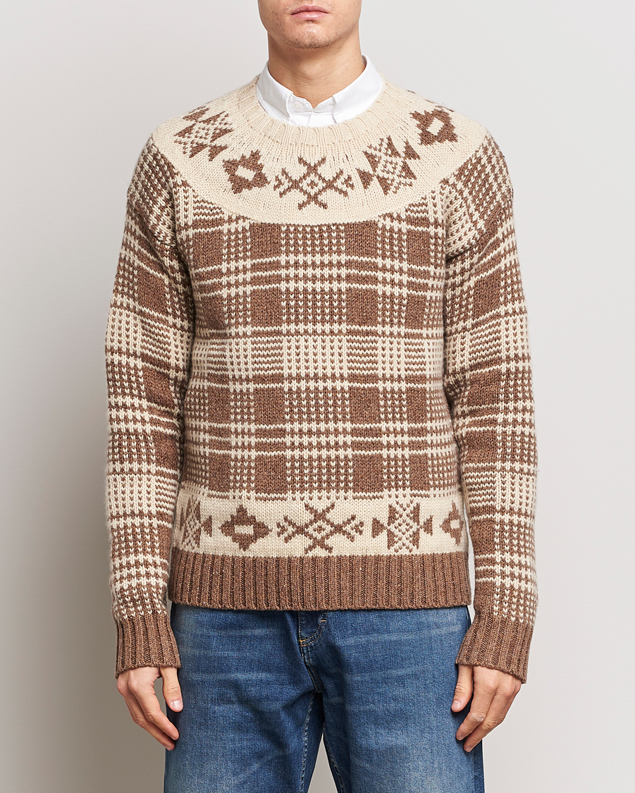 Herre | Strikkede gensere | Polo Ralph Lauren | Wool Knitted Crew Neck Sweater Medium Brown