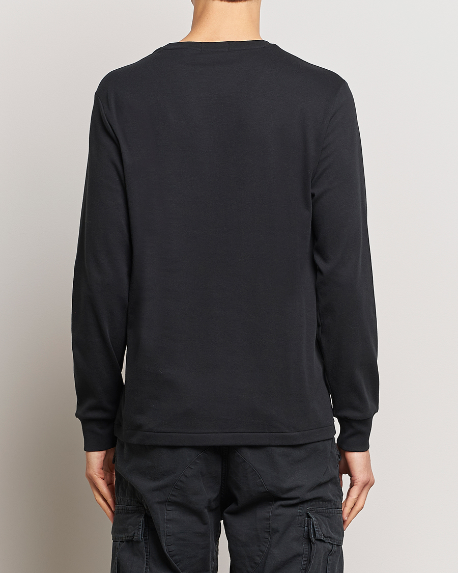 Herre | T-Shirts | Polo Ralph Lauren | Luxury Pima Cotton Long Sleeve T-Shirt Black