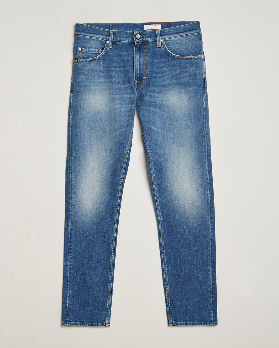 Herre | Jeans | Tiger of Sweden | Pistolero Stretch Cotton Jeans Light Blue