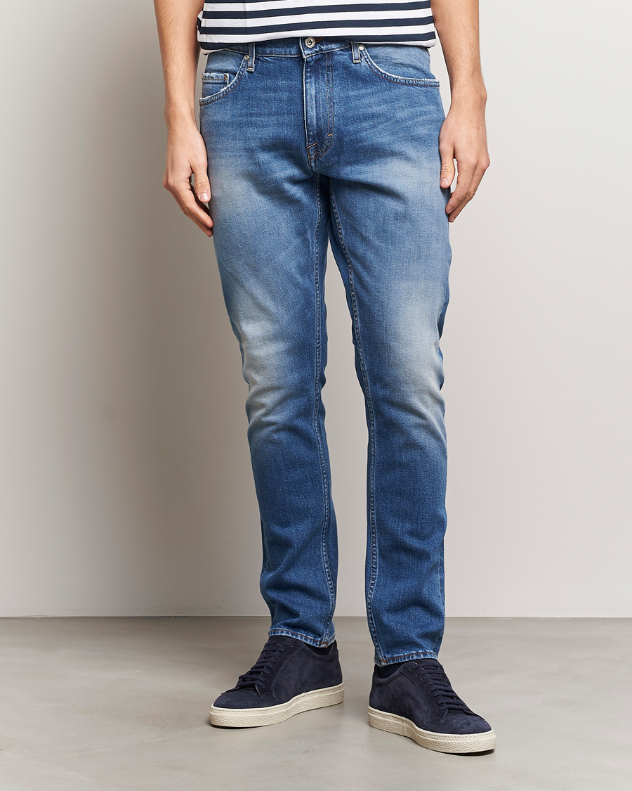 Herre | Salg | Tiger of Sweden | Pistolero Stretch Cotton Jeans Light Blue