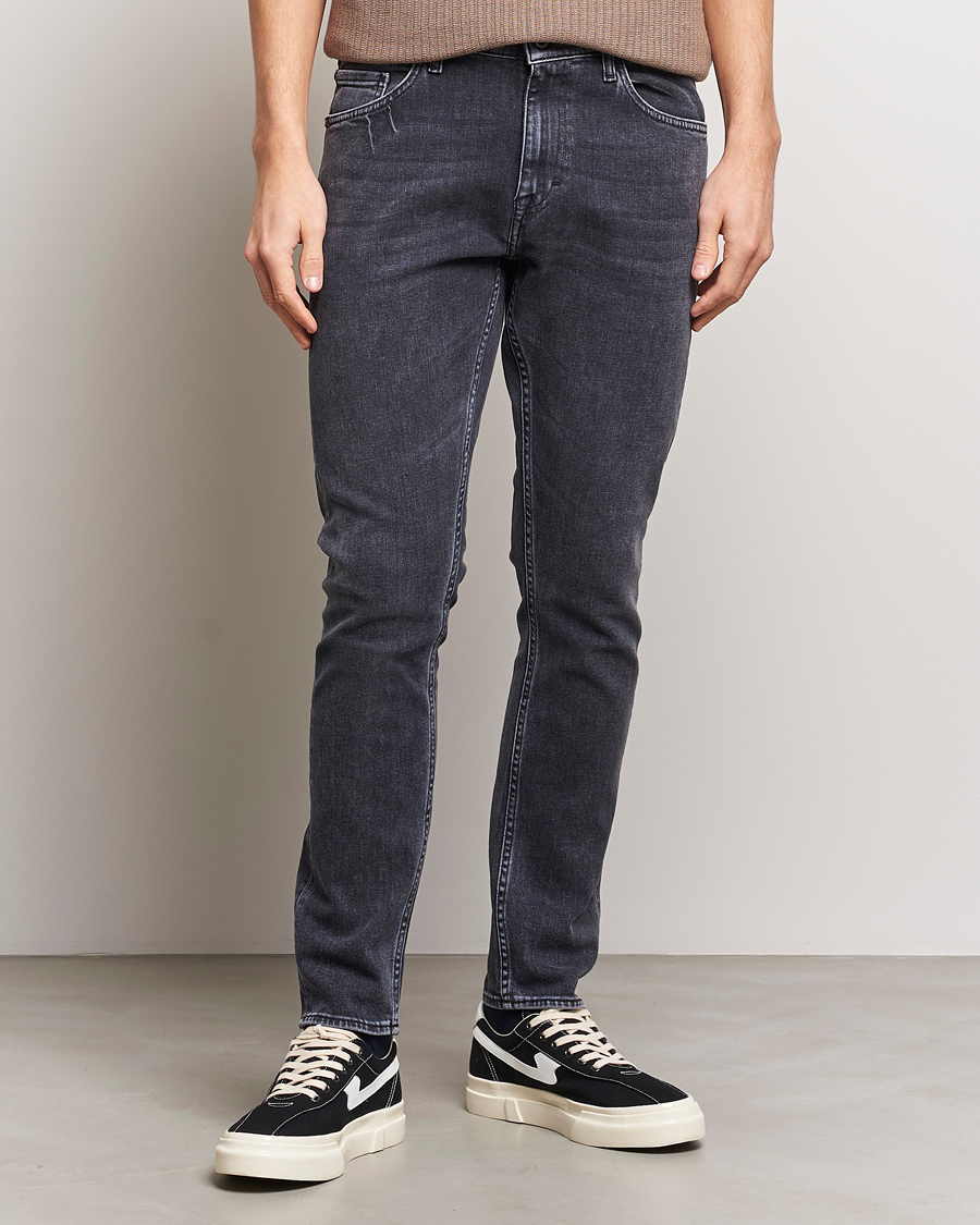 Herre | Tapered fit | Tiger of Sweden | Pistolero Stretch Cotton Jeans Washed Black