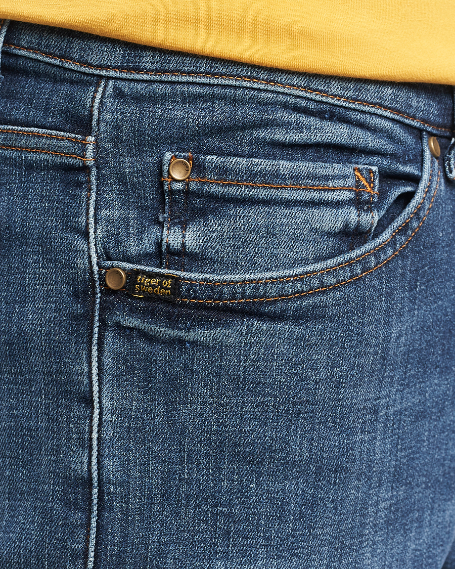 Herre | Jeans | Tiger of Sweden | Evolve Stretch Cotton Jeans Midnight Blue