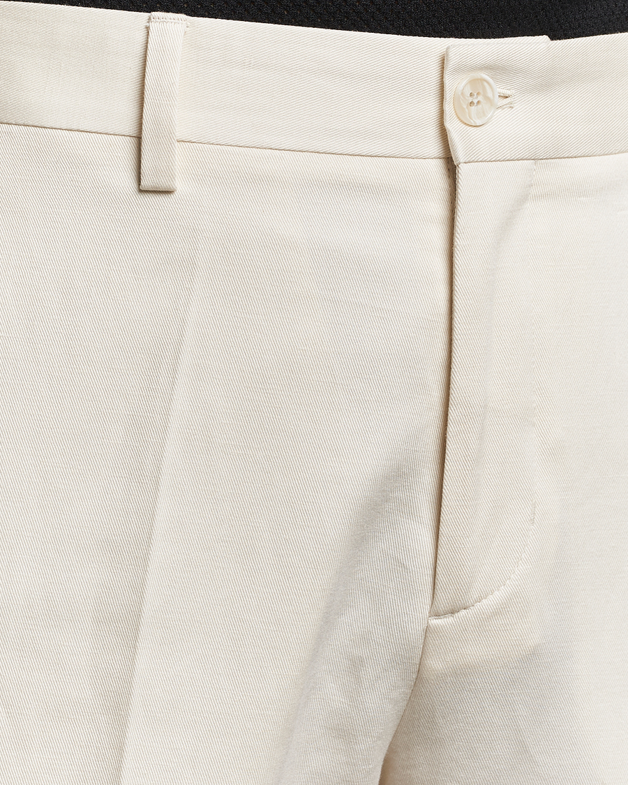 Herre | Bukser | Filippa K | Straight Linen Trousers Bone White
