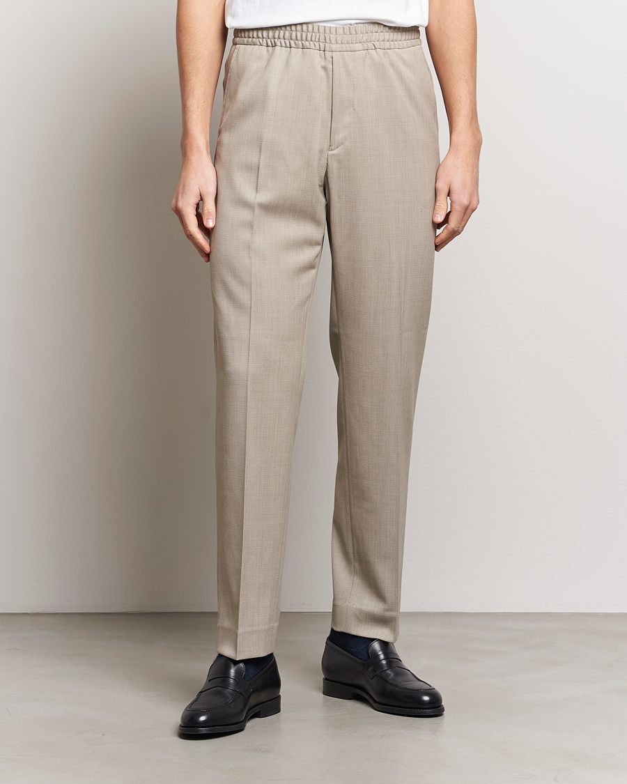 Herre | Business & Beyond | Filippa K | Relaxed Terry Wool Trousers Beige