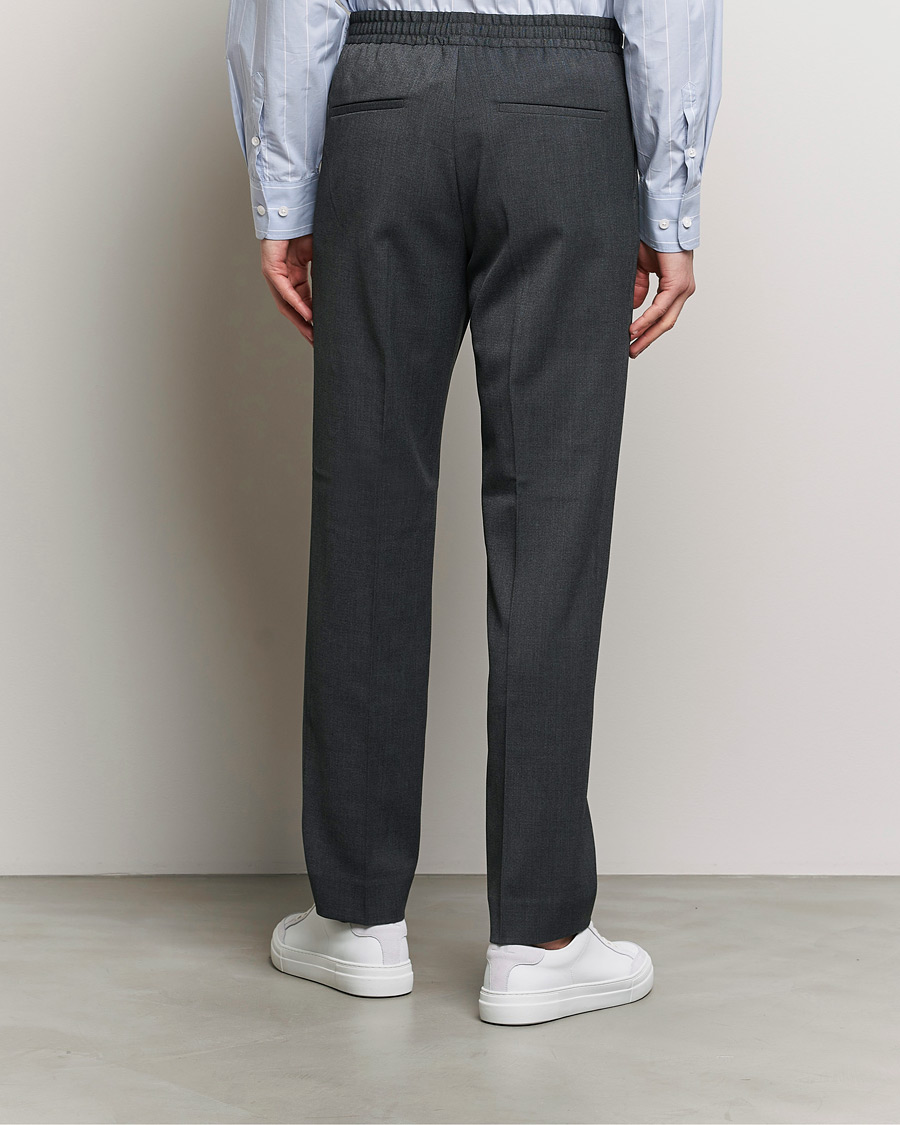 Herre | Bukser | Filippa K | Relaxed Terry Wool Trousers Dark Grey Melange