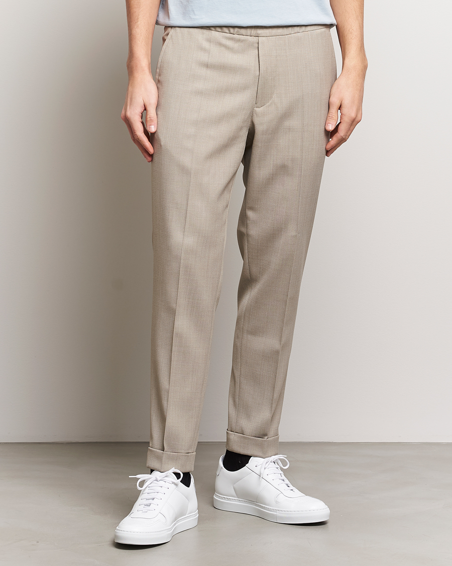 Herre | Filippa K | Filippa K | Terry Cropped Trousers Light Khaki