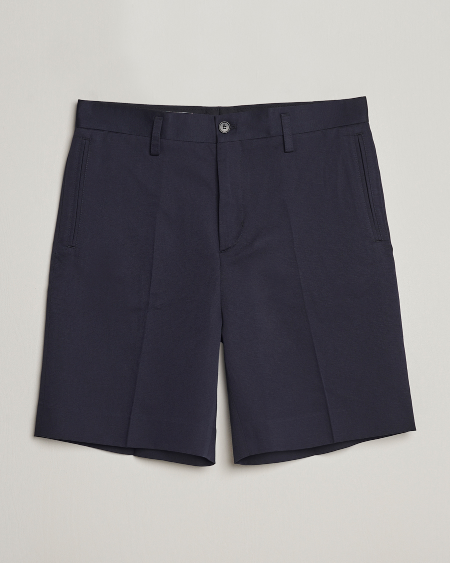 Herre | Shorts | Filippa K | Cotton/Linen Shorts Navy