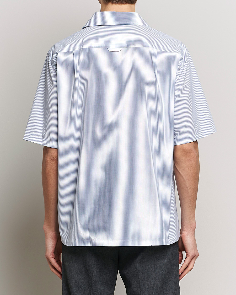 Herre | Skjorter | Filippa K | Striped Short Sleeve Resort Shirt Blue/White
