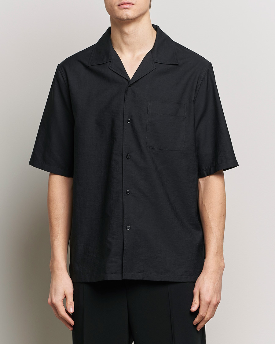Herre | Casual | Filippa K | Resort Short Sleeve Shirt Black