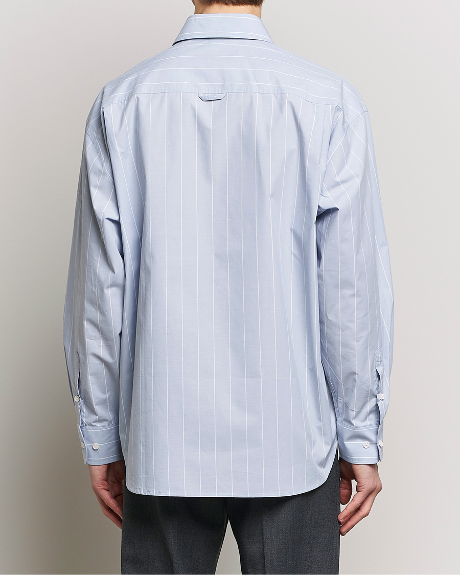 Herre | Skjorter | Filippa K | Striped Poplin Shirt Faded Blue/White