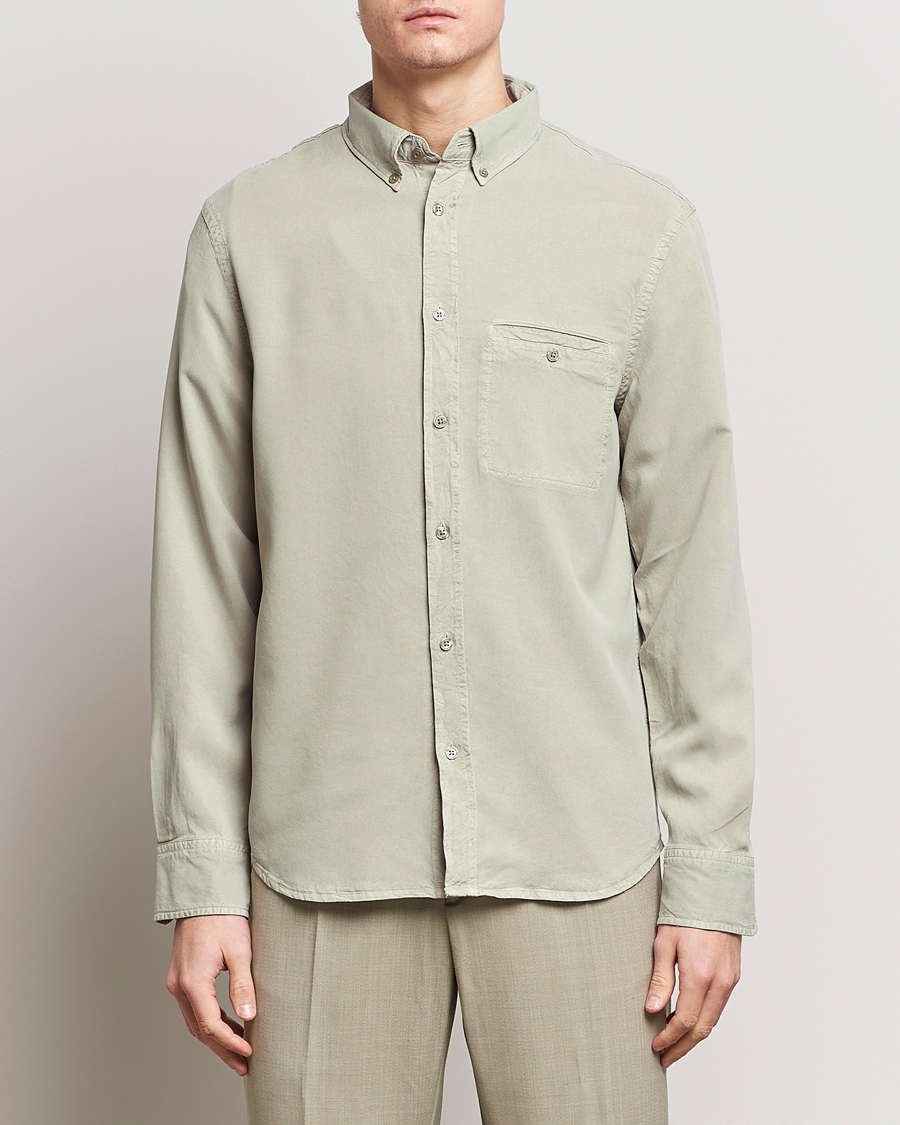 Herre | Casual | Filippa K | Zachary Lyocell Shirt Light Sage