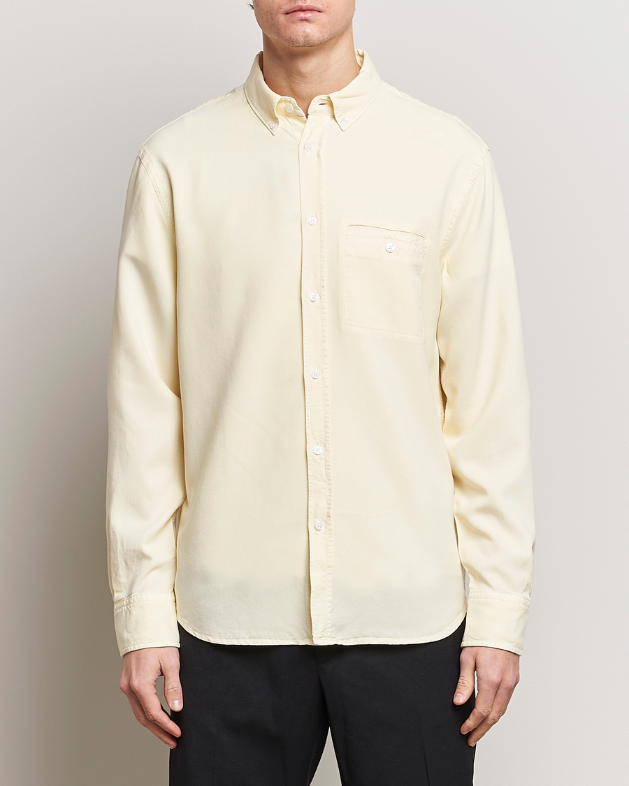 Herre | Casualskjorter | Filippa K | Zachary Lyocell Shirt Soft Yellow