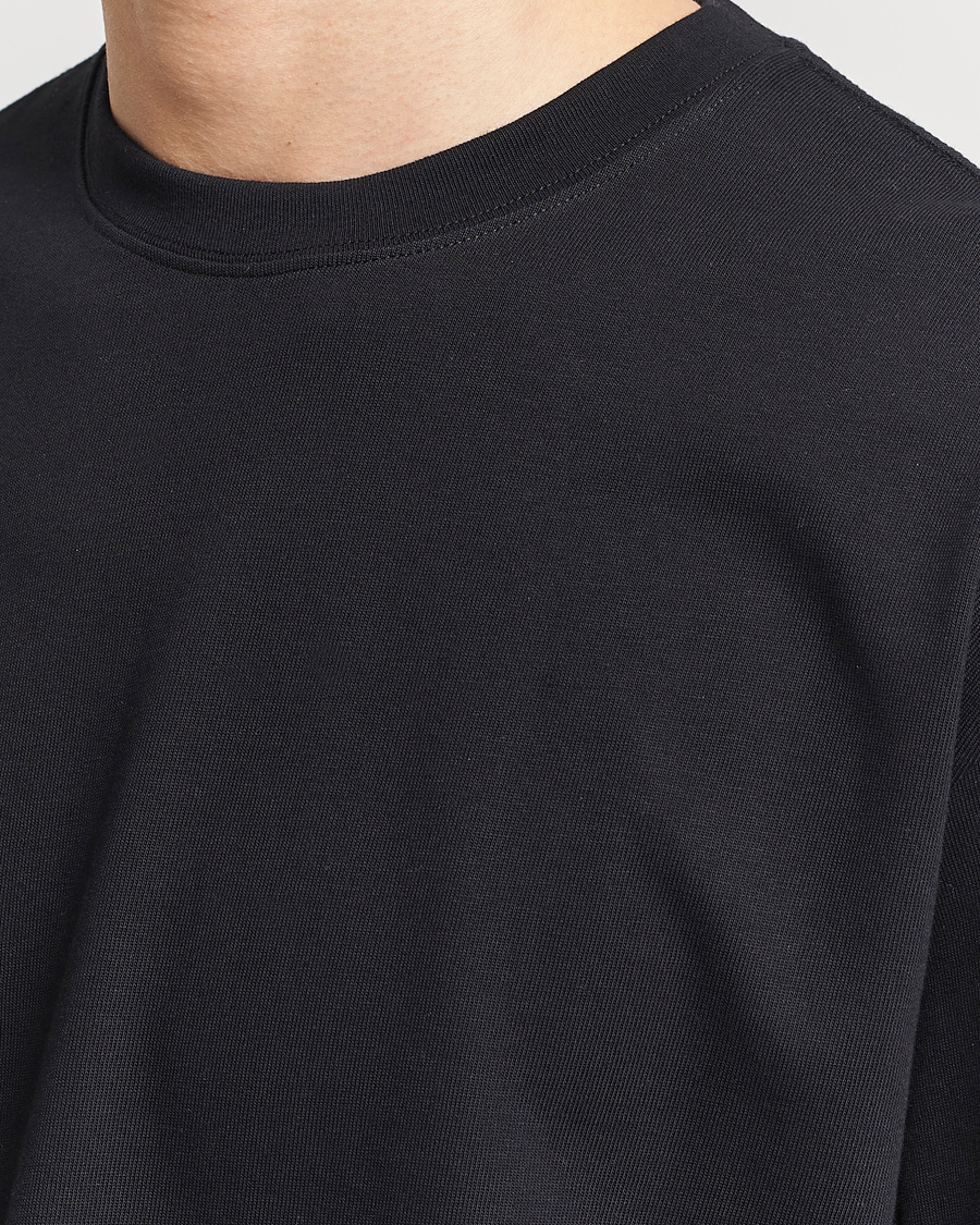 Herre | T-Shirts | Filippa K | Heavy Cotton Crew Neck T-Shirt Black